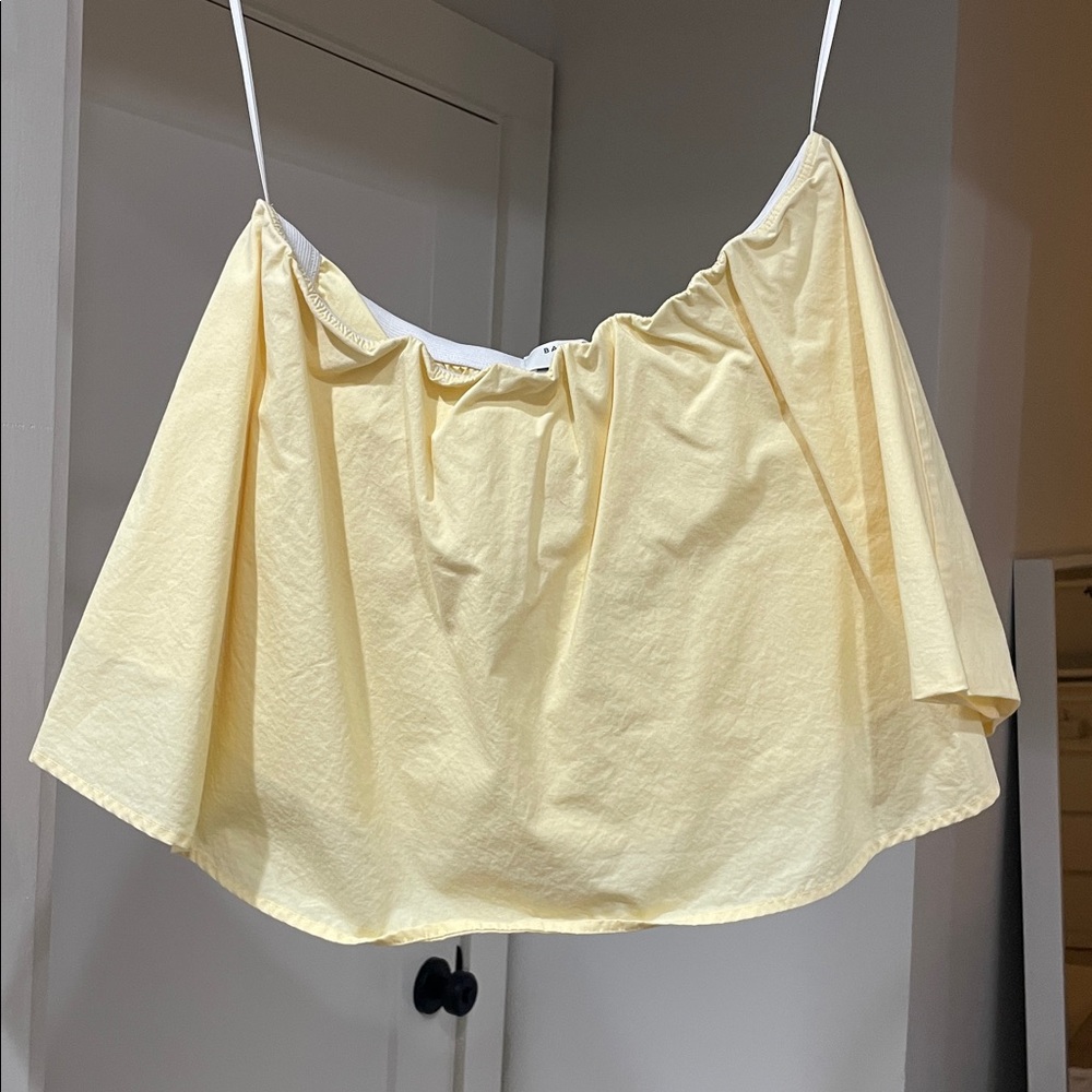 Babaton Soft Yellow strapless Top